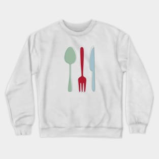 Fun Kitchen Utensils Mid Century Retro Crewneck Sweatshirt